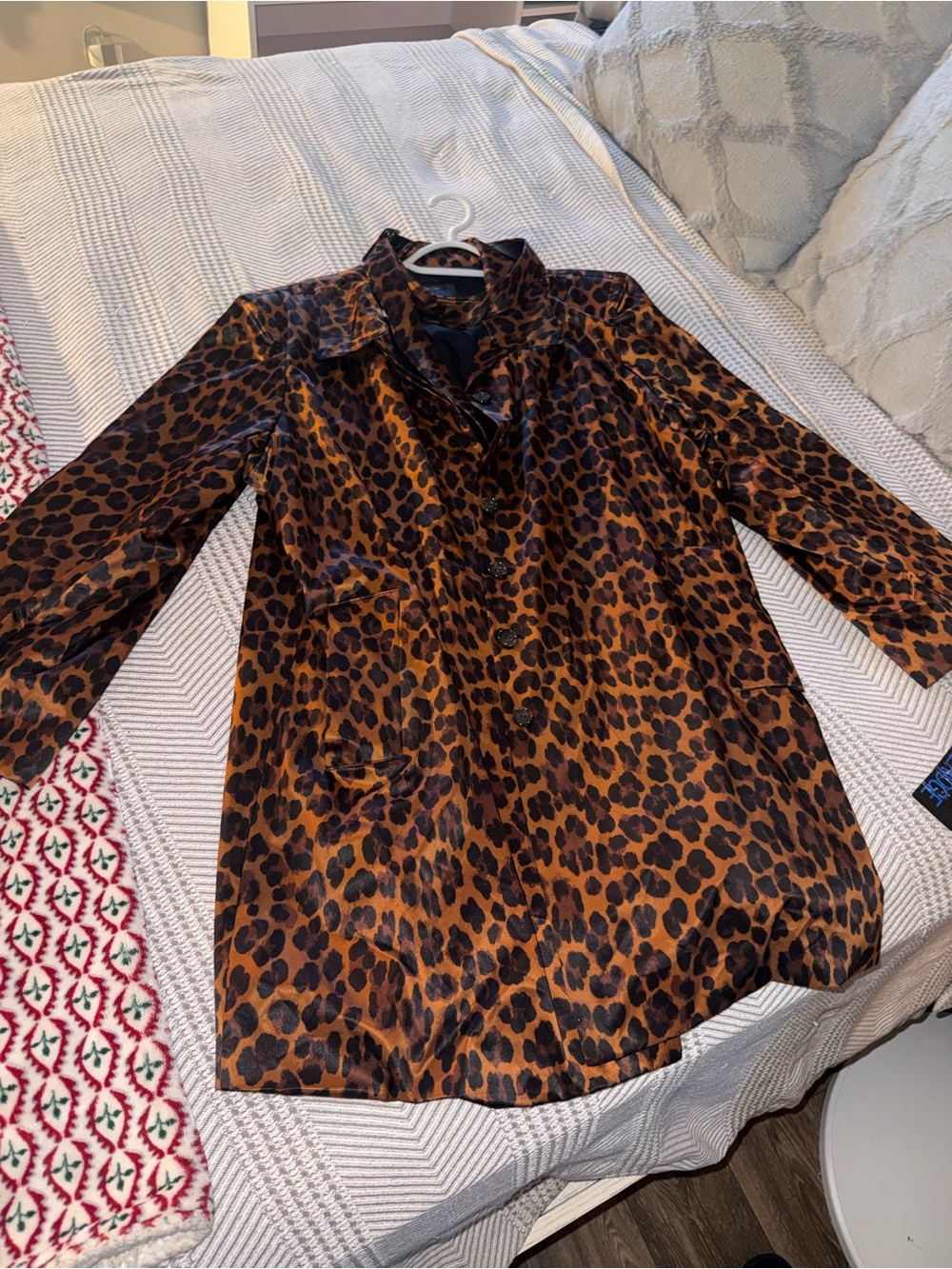 Shin Choi Leopard Print Trench Coat in Brown and Black